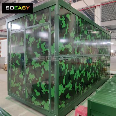 Recipiente dobrável de cor verde Milimary personalizado para armazenamento