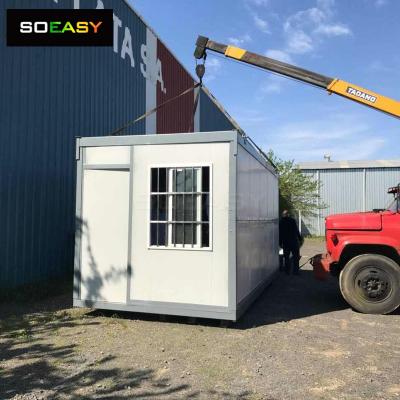 Casa de contêiner de estrutura de aço de alta qualidade dobrável móvel pode ser transportado por caminhão