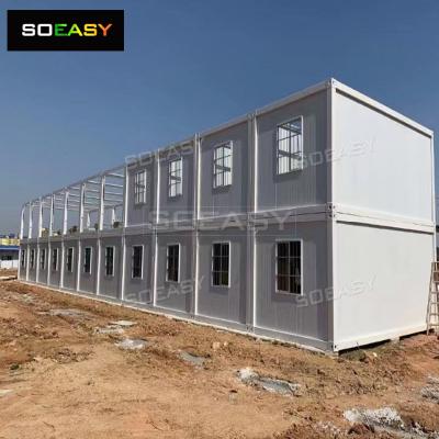 Fabricante de casa de contêiner removível pré-fabricada de 20 pés, dormitório de trabalho móvel, acampamento, casa modular, contêiner
    