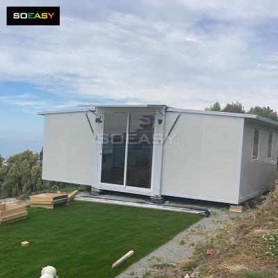 Casa de contêiner expansível dobrável portátil pré-fabricada de luxo casa de 40 pés