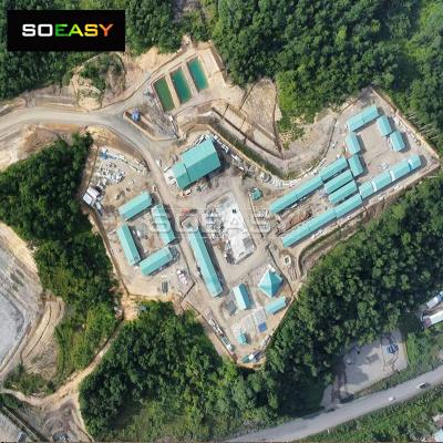 Dormitório de trabalhadores, campo de trabalho, campo de mineração, canteiro de obras, campo de petróleo e gás