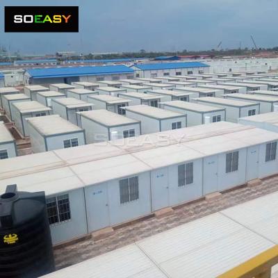 Instalação rápida expansível pequena casa de campo de trabalho acampamento de mineração acomodação masculina