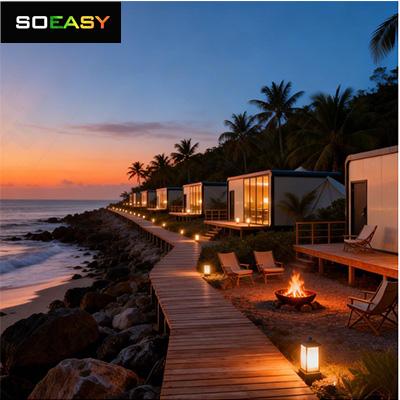 Cabana Apple: Casa modular pré-fabricada de luxo para viver em um resort costeiro.