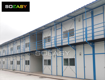 SOEASY Prefab K House Modular Alojamento Pré-fabricado Campo de Trabalho Alojamento Escritório Cantina Banheiro
